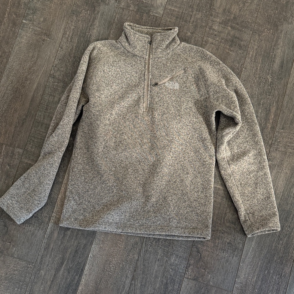 The North Face Gray Zip-Up Sweater